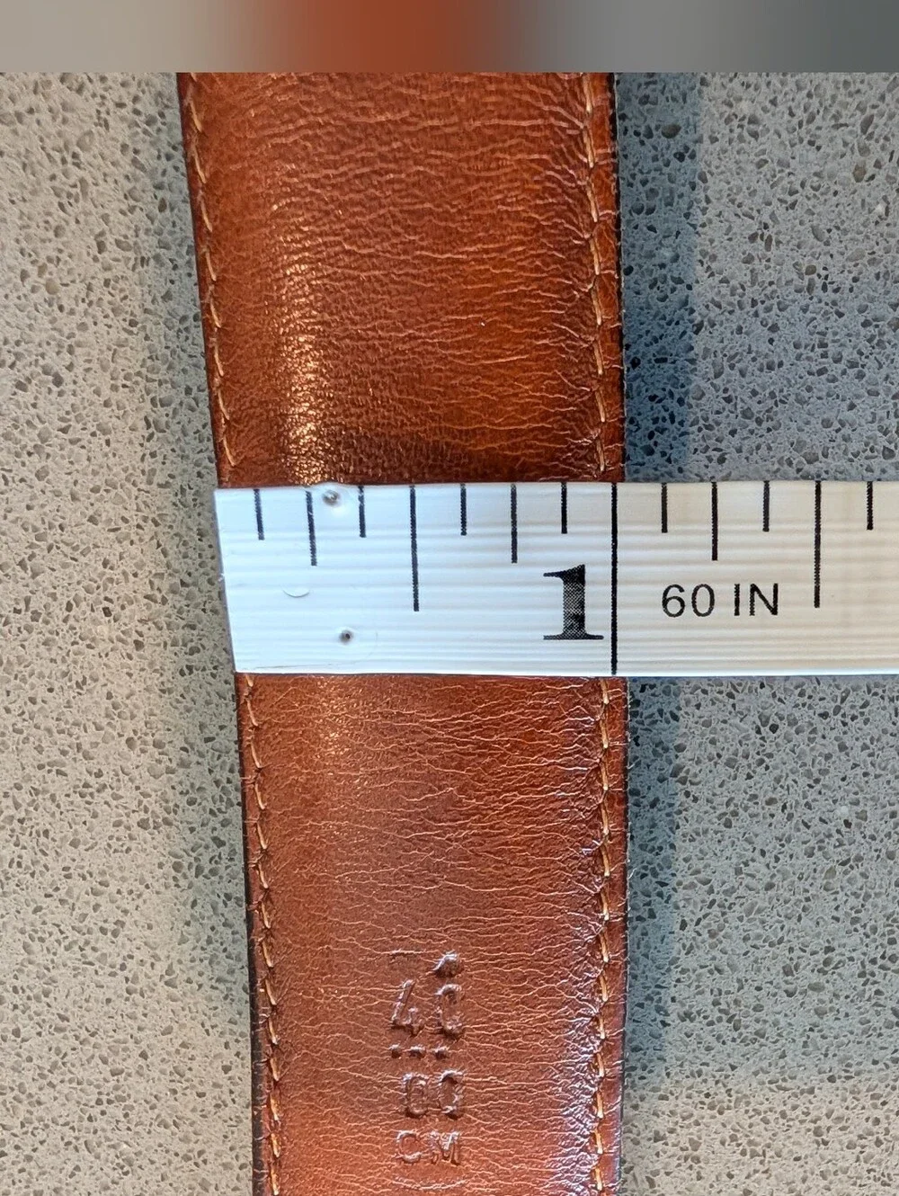 Coach Vintage Dark Burgundy Leather Belt with Brass Buckle